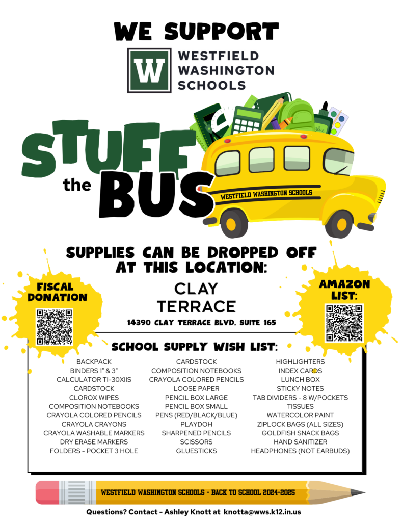 Westfield Washington - Stuff the Bus Flyer