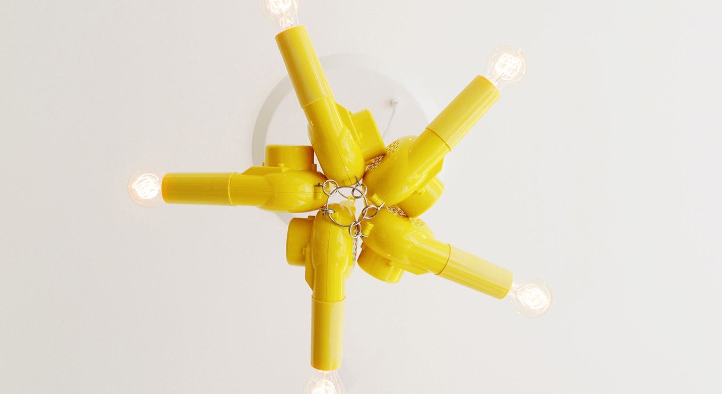 Drybar blow dryer chandelier