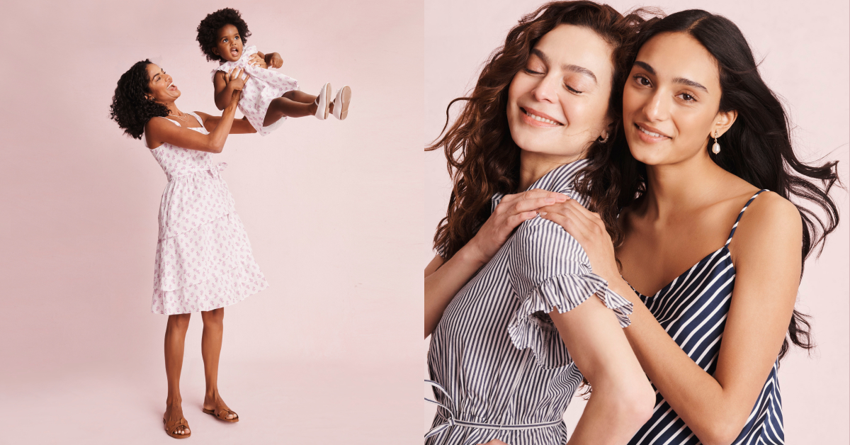 J.Crew Factory models wearing spring fashions