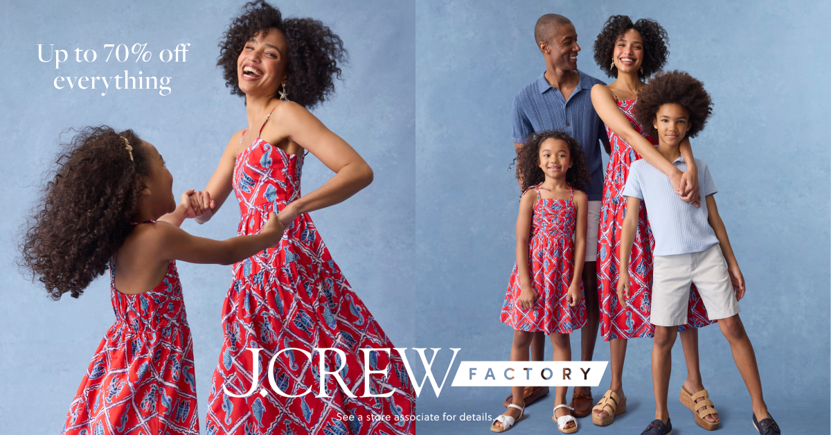 J.Crew Factory family models