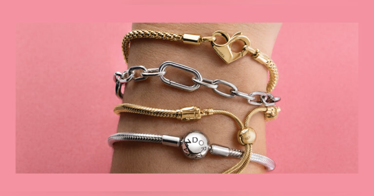 pandora bracelet stack on arm