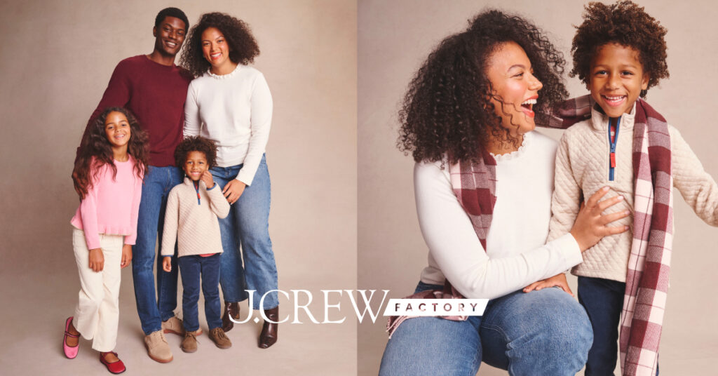 J.Crew Factory Family Models in Fall Fashion