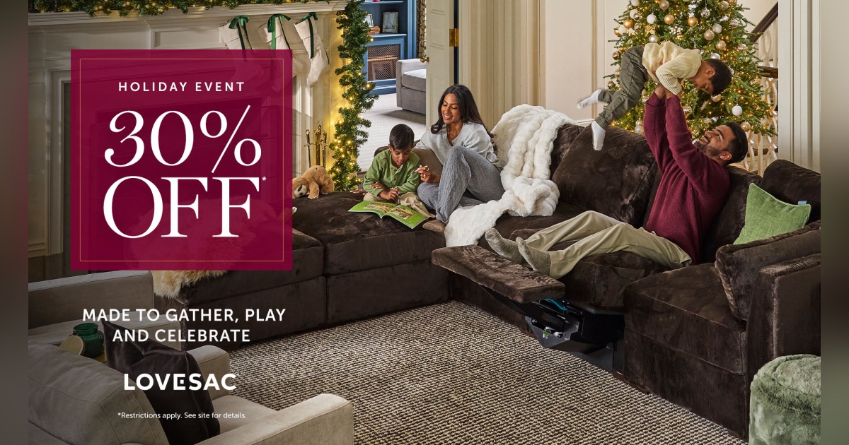 Lovesac Holiday Event